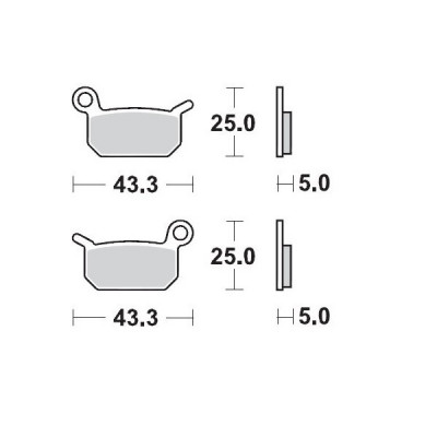 Placute frana MOTO-MASTER MM BRAKEPAD 094711