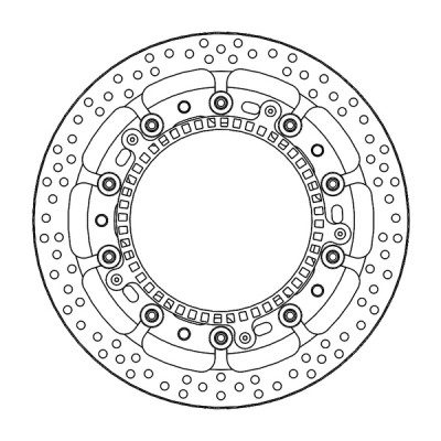 Disc frana fata MOTO-MASTER BRAKE DISC FLOAT HALO PRO BMW K 1600 GRAND AMERICA ABS 22-23