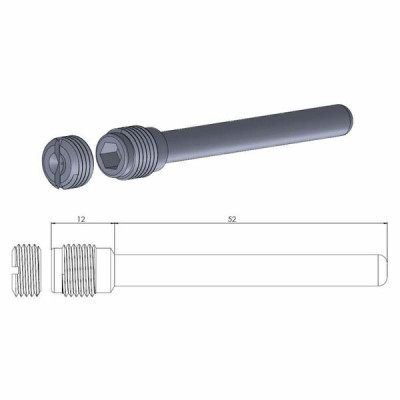 Piesă pentru suspensie  MOTO-MASTER BRAKE CALIPER PIN SUZUKI GSX-S 1000 S ABS 23