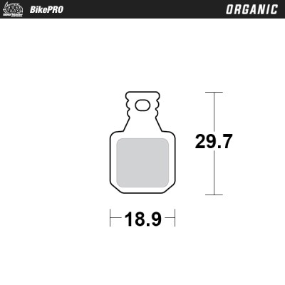 Placute frana MOTO-MASTER BRAKE PAD ORGANIC \