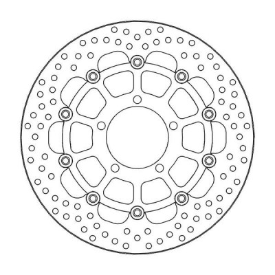 Disc frana MOTO-MASTER BRAKE ROTOR FLOAT ROUND L/R.