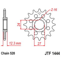 Pinion fata JTF1444.15