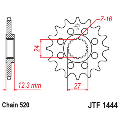 Pinion fata JTF1444.15 Pinion fata JTF1444.15