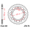 Pinion spate JTA75.45BLK
