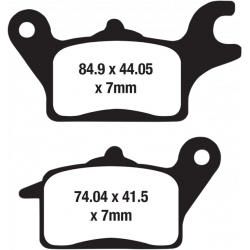 Placute frana EBC FA SER ORGANIC FA691