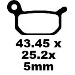 Placute fana EBC BRAKE PAD CARBON TT DIRT