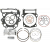 Kit piston WISECO PISTON KIT RAPTOR 660 YFM 660 R 01-05 thumb