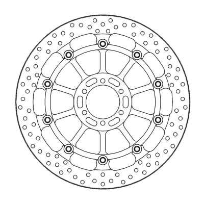 Disc frana MOTO-MASTER BRAKE DISC HALO T-FLOATER APRILIA TUONO V4 1100 RR ABS 23