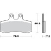 Placute frana MOTO-MASTER BRAKE PAD CERAMIC MOTO GUZZI V85 850 TT 23 thumb