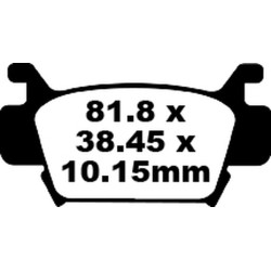 Placute frana EBC BRAKE PAD CARBON TT DIRT Placute frana EBC BRAKE PAD CARBON TT DIRT