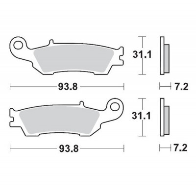 Placute frana MOTO-MASTER BRAKE PAD SINTER RACE MX FANTIC XE 125 23