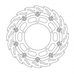 Disc frana MOTO-MASTER BRAKE ROTOR FLOAT FLAME RACE YAMAHA YZF-R1 1000 14