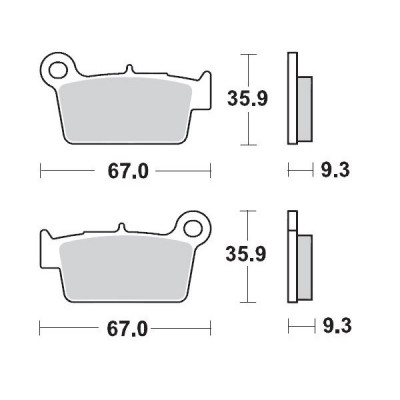 Placute frana MOTO-MASTER MM BRAKEPAD 094511