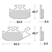 Placute frana MOTO-MASTER MM BRAKEPAD BOMBARDIER thumb