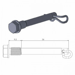  Șuruburi pentru plăcuțe de frână  MOTO-MASTER BRAKE CALIPER PIN HUSQVARNA TC 85 19/16