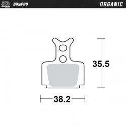 Placute frana MOTO-MASTER BRAKE PAD ORGANIC