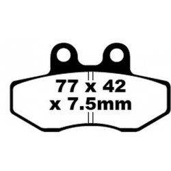 Placute frana EBC FA SER ORGANIC FA167