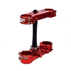 Triple clamp SCAR pentru HONDA CRF 14- RED