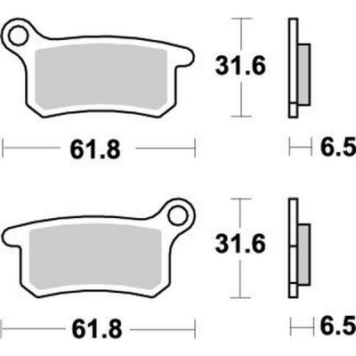 Placute frana MOTO-MASTER MOTOMASTER BRAKEPAD NITRO MC 65 22
