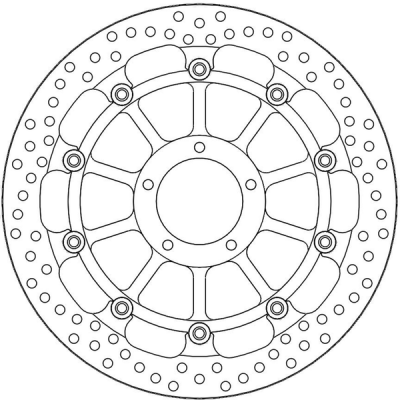 Disc frana fata MOTO-MASTER BRAKE DISC FLOAT HALO PRO DUCATI MONSTER 1100 S 10