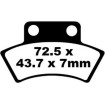 Placute fana EBC BRAKE PAD CARBON TT DIRT thumb