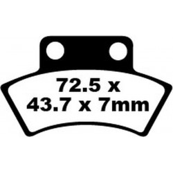 Placute fana EBC BRAKE PAD CARBON TT DIRT