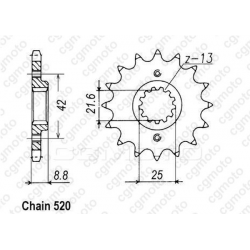 Kit lant si pinioane REGINA SUZUKI GS500E/F 95-06 Kit lant si pinioane REGINA SUZUKI GS500E/F 95-06