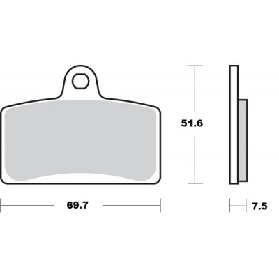 Placute frana MOTO-MASTER BRAKE PAD CERAMIC BLATA ENDURO 125 23