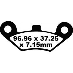 Placute frana EBC CARBON TT DIRT FA453TT