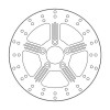 Disc frana MOTO-MASTER BRAKE ROTOR FIX ROUND L/R Harley Davidson FXLRS 1923 ABS 22-23