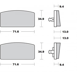Placute frana MOTO-MASTER BRAKE PAD CERAMIC BMW R 80 /7S 80