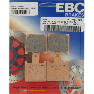 Placute frana EBC SINTERED HH FA417/4HH Placute frana EBC SINTERED HH FA417/4HH
