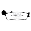 Placute frana EBC BRAKE PAD CARBON TT DIRT thumb