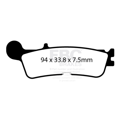 Placute frana EBC BRAKE PAD CARBON TT DIRT Placute frana EBC BRAKE PAD CARBON TT DIRT