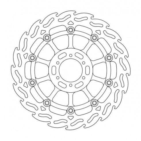 Disc frana MOTO-MASTER FLAME LEFT FR DISC HONDA HONDA CB 600 F 11-12 Disc frana MOTO-MASTER FLAME LEFT FR DISC HONDA HONDA CB 600 F 11-12