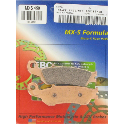 Placute frana EBC SINT MXS RACE MXS450