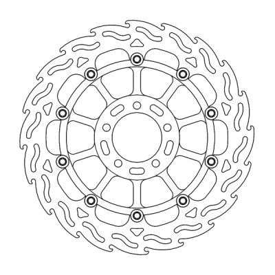 Disc frana MOTO-MASTER BRAKE ROTOR FLOAT FLAME R KAWASAKI ZX-10 RR 1000 ABS 23