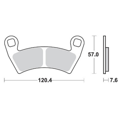 Placute frana MOTO-MASTER BRAKE PAD SINTER ATV NITR POLARIS	RANGER XP 1000 CREW-6 4X4 23