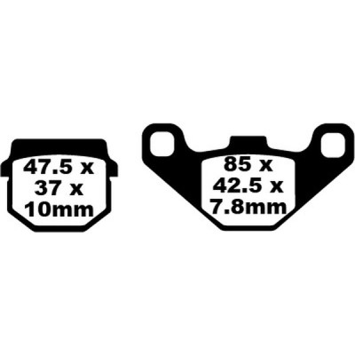 Placute frana EBC BRAKE PAD CARBON TT DIRT Placute frana EBC BRAKE PAD CARBON TT DIRT