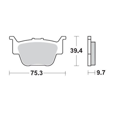 Placute frana MOTO-MASTER MM BRAKEPAD HONDA TRX 520 FA7 4X4