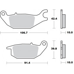 Placute frana MOTO-MASTER BRAKE PAD CERAMIC HONDA Z 125 ABS 23