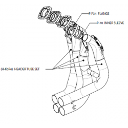 Colectoare AKRAPOVIC SS H-K6R6 Colectoare AKRAPOVIC SS H-K6R6