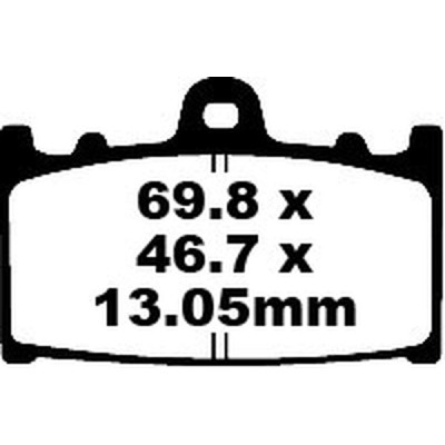 Placute fana EBC BRAKE PAD CARBON TT DIRT