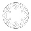 Disc frana MOTO-MASTER BRAKE ROTOR ROUND DUCATI MONSTER 937 ABS thumb