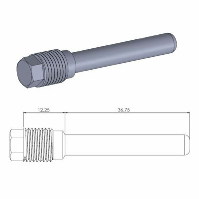 Piesă pentru suspensie  MOTO-MASTER BRAKE CALIPER PIN RIEJU MR 300 23