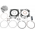 Kit piston WISECO PISTON KIT W/GASKETS TRX 450 std 04-05 thumb