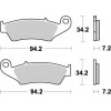 Placute frana MOTO-MASTER MOTOMASTER BRAKEPAD NITRO KX 250.