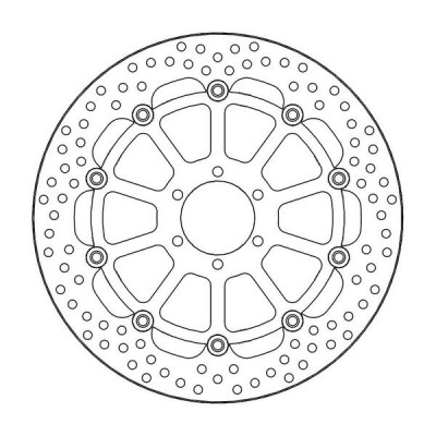 Disc frana MOTO-MASTER BRAKE ROTOR FLOAT ROUND HONDA	CRF 1100 L ABS