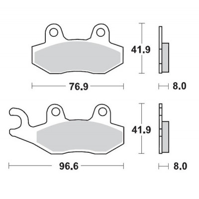 Placute frana MOTO-MASTER BRAKE PAD CERAMIC KAWASAKI Z 400 ABS 23
