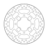 Disc frana MOTO-MASTER BRAKE ROTOR FIX ROUND HONDA	VFR 800 X ABS 20